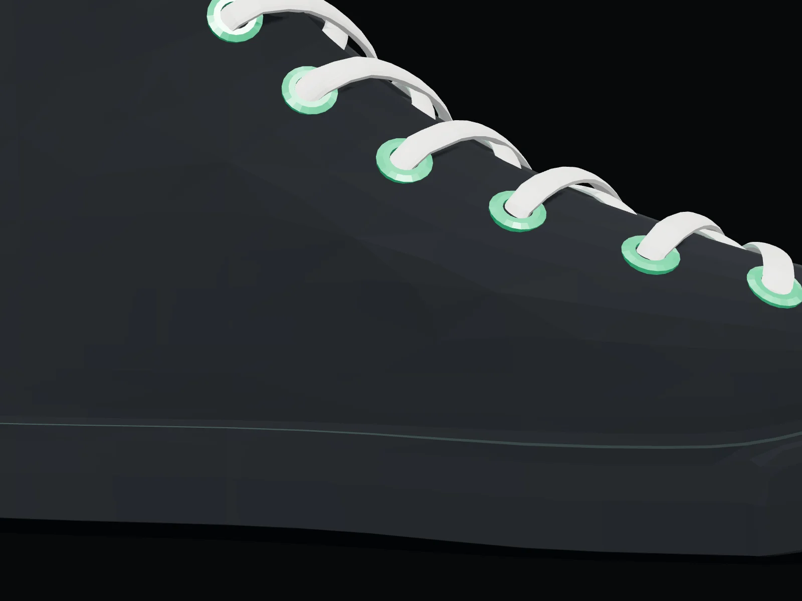 Macro detail of the canvas upper where it meets the vulcanised sole.