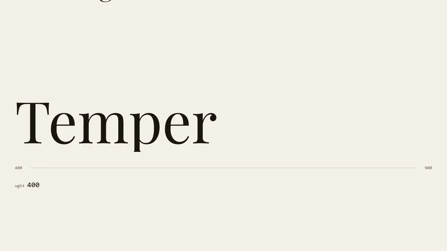 A section of the Verso page: kinetic typography.